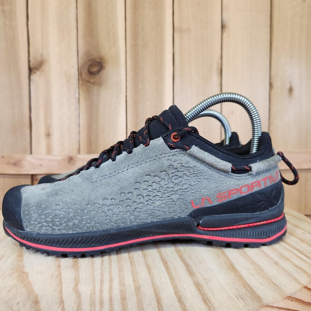 La Sportiva TX2 Evo Leather Shoes Mens 8.5 Gray Hiking Approach Sneakers 2103-C